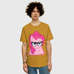 Футболка оверсайз мужская Pinky Pie hipster, цвет: горчичный — фото 2