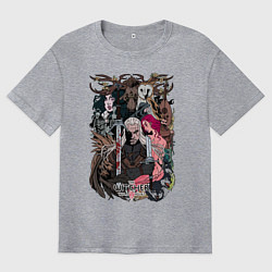 Мужская футболка оверсайз The Witcher wild hunt