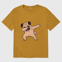 Мужская футболка оверсайз Мопс ДАБ