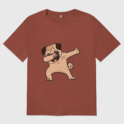 Мужская футболка оверсайз Мопс ДАБ