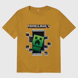 Мужская футболка оверсайз Майнкрафт