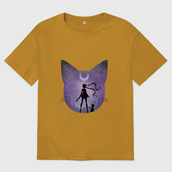 Мужская футболка оверсайз Лунный воен