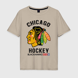 Мужская футболка оверсайз CHICAGO BLACKHAWKS NHL