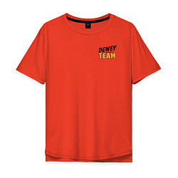 Футболка оверсайз мужская Dewey Team, цвет: рябиновый