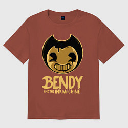 Футболка оверсайз мужская Bendy And The Ink Machine, цвет: кирпичный
