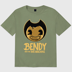 Футболка оверсайз мужская Bendy And The Ink Machine, цвет: авокадо