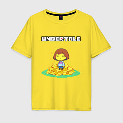 Футболка оверсайз мужская UNDERTALE, цвет: желтый