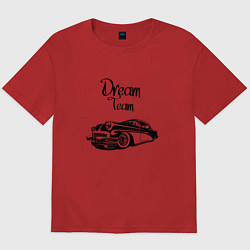 Футболка оверсайз мужская Dream Team, цвет: красный