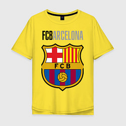Футболка оверсайз мужская Barcelona FC, цвет: желтый