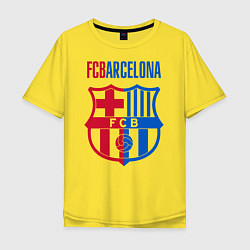 Футболка оверсайз мужская Barcelona FC, цвет: желтый