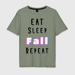 Футболка оверсайз мужская Fall Guys, цвет: авокадо