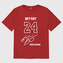 Мужская футболка оверсайз КОБИ БРАЙАНТ АВТОГРАФ