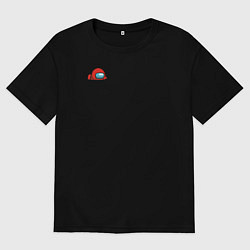 Футболка оверсайз мужская Among us, цвет: черный