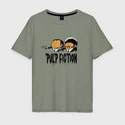 Футболка оверсайз мужская Pulp fiction, цвет: авокадо