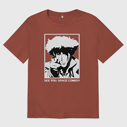Мужская футболка оверсайз Увидимся, космический ковбой