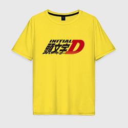 Мужская футболка оверсайз Initial D Logo Z