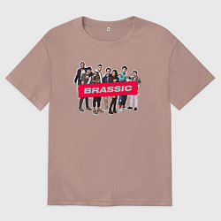 Футболка оверсайз мужская Голяк Brassic, цвет: пыльно-розовый