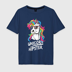 Мужская футболка оверсайз Unicorn hipster