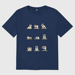 Мужская футболка оверсайз ЙОГА ОТ ИНОСКЕ