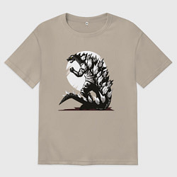 Мужская футболка оверсайз Годзилла