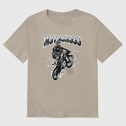 Мужская футболка оверсайз Мотокросс