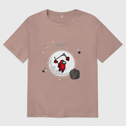 Мужская футболка оверсайз Among us самокат фристайл