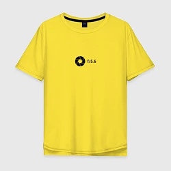 Футболка оверсайз мужская Диафрагма, цвет: желтый