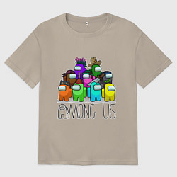Мужская футболка оверсайз AMONG US - большая компания!