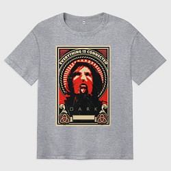 Мужская футболка оверсайз DARK Тьма