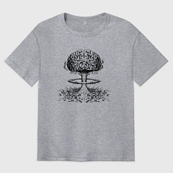 Мужская футболка оверсайз Взрыв мозга