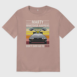 Мужская футболка оверсайз Back to the Future