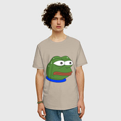 Футболка оверсайз мужская Pepe MonkaS, цвет: миндальный — фото 2