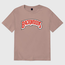 Футболка оверсайз мужская BACKWOODS, цвет: пыльно-розовый