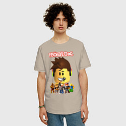 Футболка оверсайз мужская ROBLOX, цвет: миндальный — фото 2
