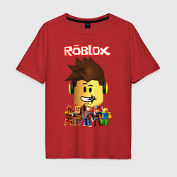 Футболка оверсайз мужская ROBLOX, цвет: красный