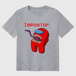 Мужская футболка оверсайз AMONG US - IMPOSTOR