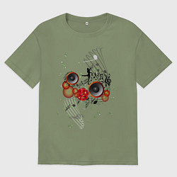 Мужская футболка оверсайз Музыка