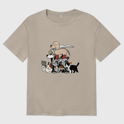 Мужская футболка оверсайз One Punch Man