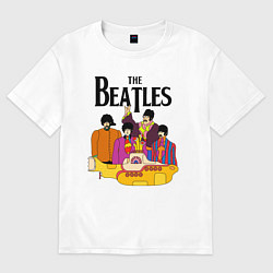 Футболка оверсайз мужская THE BEATLES, цвет: белый