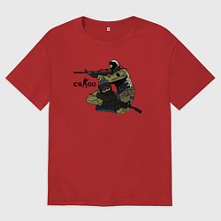 Мужская футболка оверсайз CS:GO