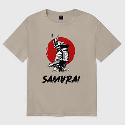 Футболка оверсайз мужская SAMURAI, цвет: миндальный