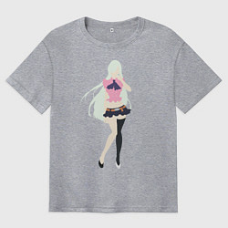 Футболка оверсайз мужская Элизабет, цвет: меланж