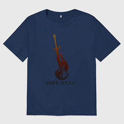 Мужская футболка оверсайз Dark Souls - Bonfire