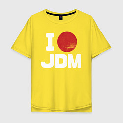 Футболка оверсайз мужская JDM, цвет: желтый