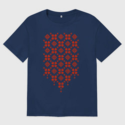 Мужская футболка оверсайз Белорусская вышиванка