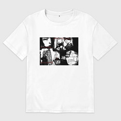 Футболка оверсайз мужская No Smile, цвет: белый