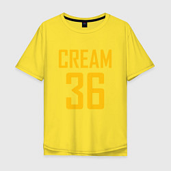 Футболка оверсайз мужская CREAM 36, цвет: желтый
