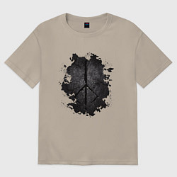 Футболка оверсайз мужская BLOODBORNE HUNTER SYMBOL, цвет: миндальный