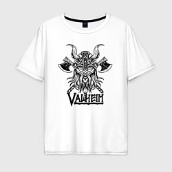 Футболка оверсайз мужская Valheim, цвет: белый