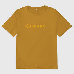 Мужская футболка оверсайз BINANCE БИНАНС БИРЖА СПИНА